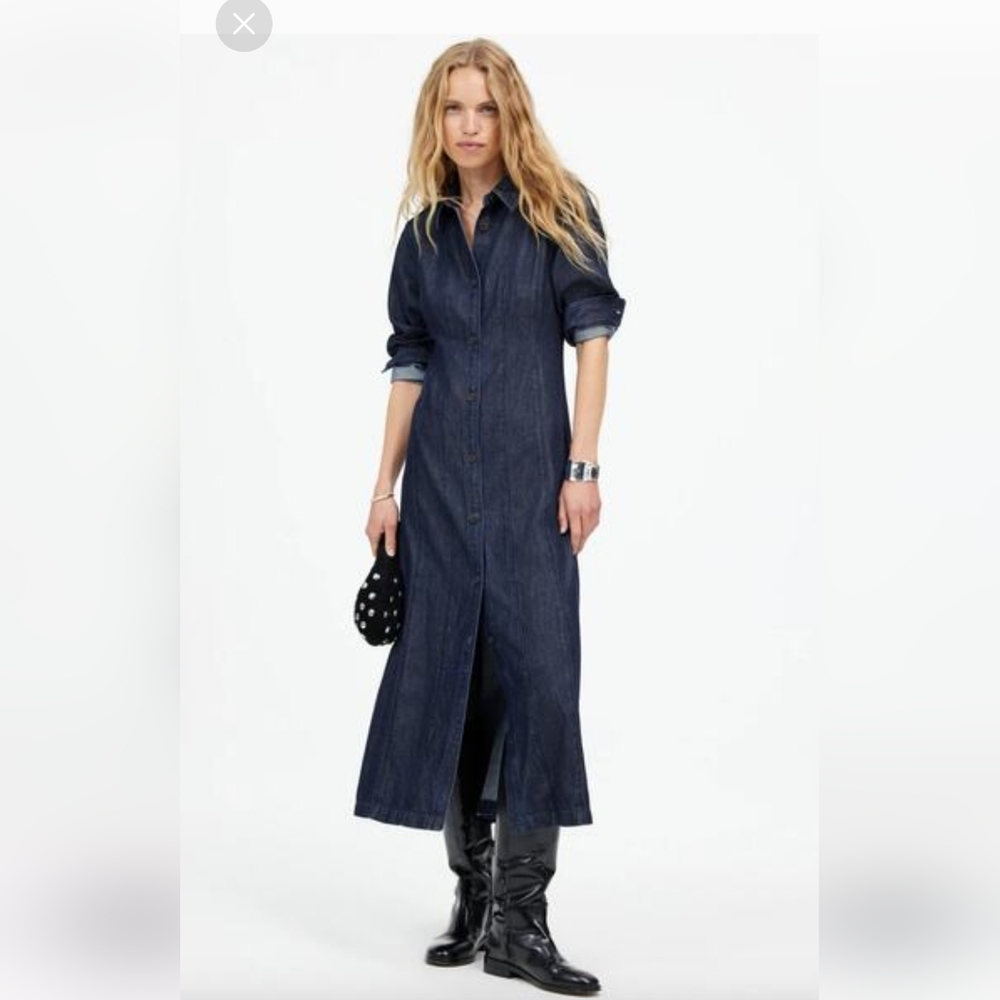 Madewell Denim Dress. Midi